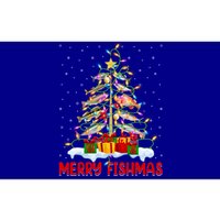 Merry Fishmas Funny Christmas Tree Fishing Lover Meaningful Gift Bumper Sticker