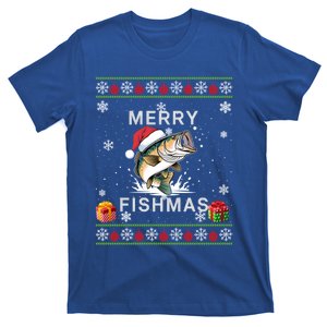 Merry Fishmas Funny Fishing Lover Christmas Ugly Gift T-Shirt