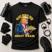 Make French Fries Great Again Graphic Cooling Performance Crew T-Shirt