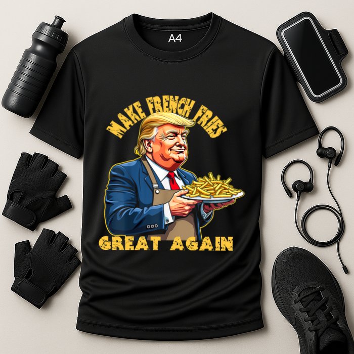Make French Fries Great Again Graphic Cooling Performance Crew T-Shirt
