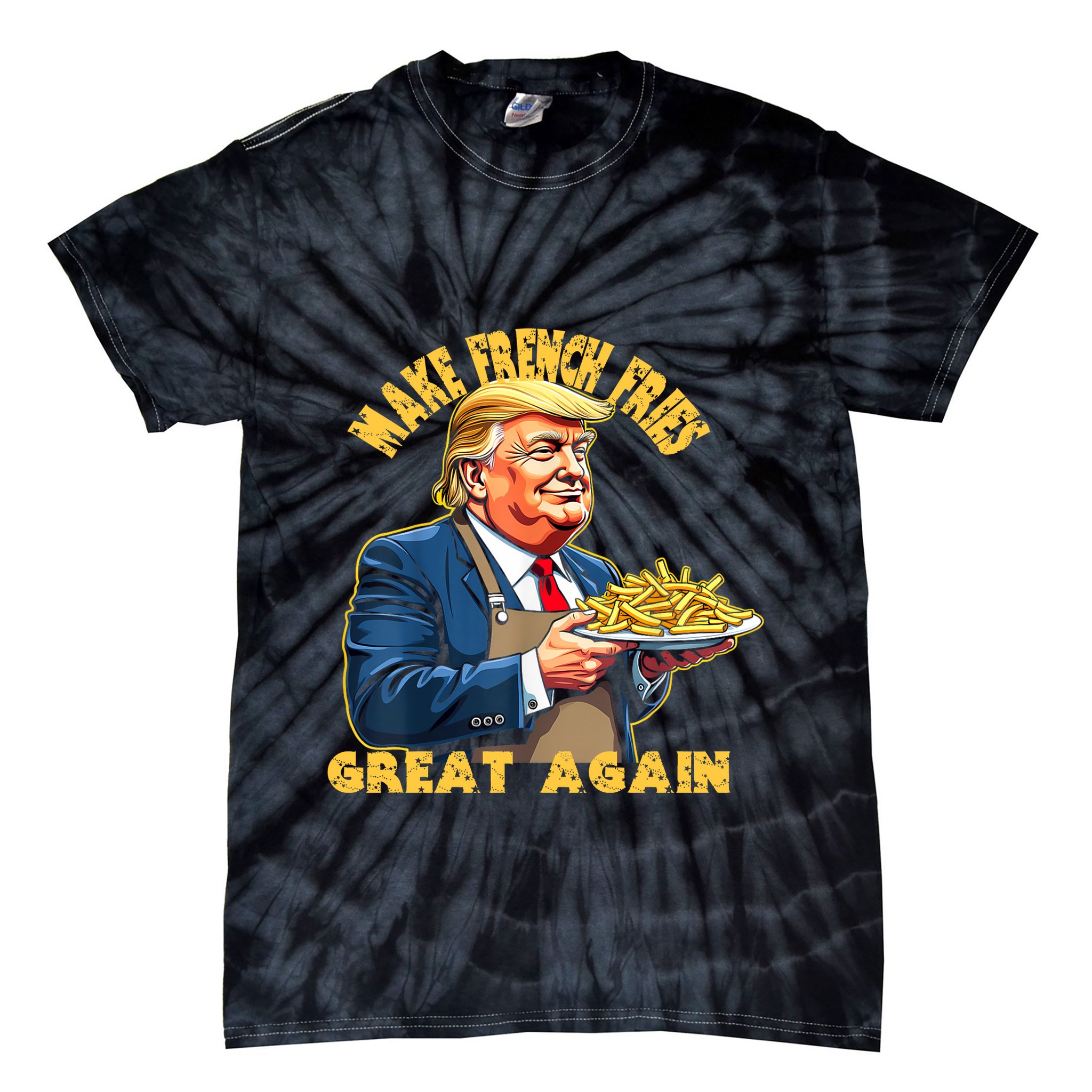 Make French Fries Great Again Graphic Tie-Dye T-Shirt