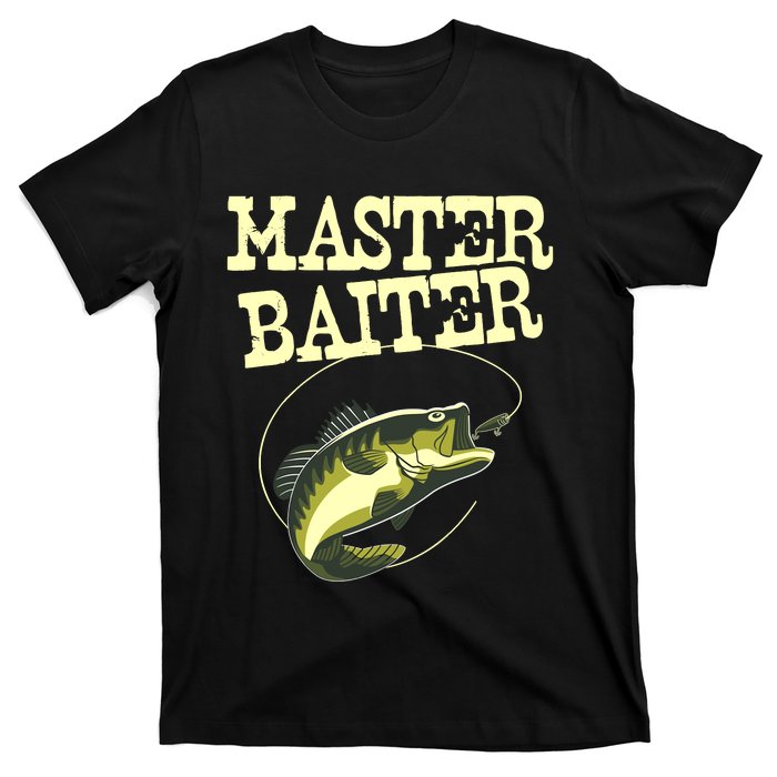 Masterbaiter Funny Fishing Fisherman Fish Master Baiter T-Shirt