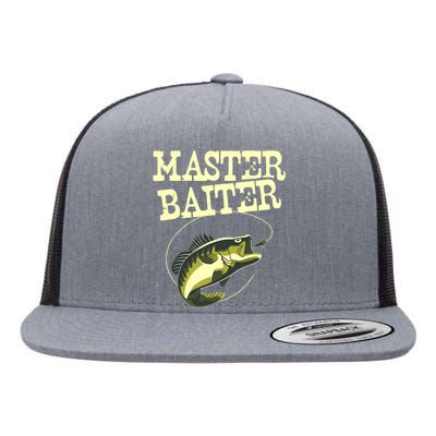 Masterbaiter Funny Fishing Fisherman Fish Master Baiter Flat Bill Trucker Hat