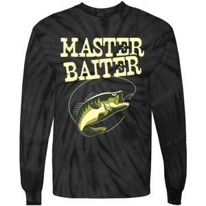 Masterbaiter Funny Fishing Fisherman Fish Master Baiter Tie-Dye Long Sleeve Shirt