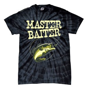 Masterbaiter Funny Fishing Fisherman Fish Master Baiter Tie-Dye T-Shirt