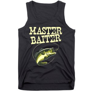 Masterbaiter Funny Fishing Fisherman Fish Master Baiter Tank Top