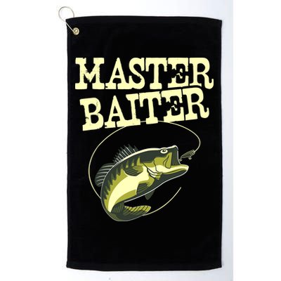 Masterbaiter Funny Fishing Fisherman Fish Master Baiter Golf Towel
