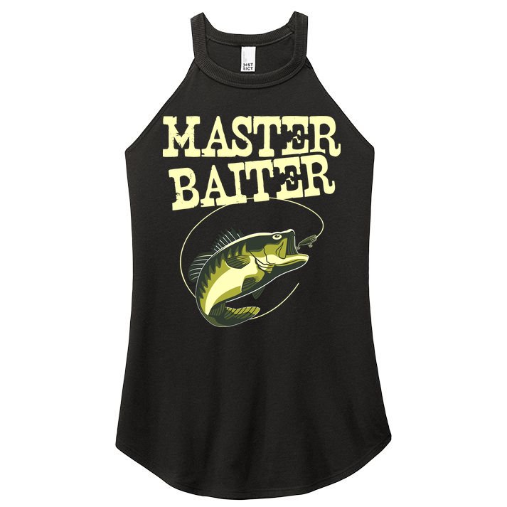 Masterbaiter Funny Fishing Fisherman Fish Master Baiter Women's Perfect Tri Rocker Tank