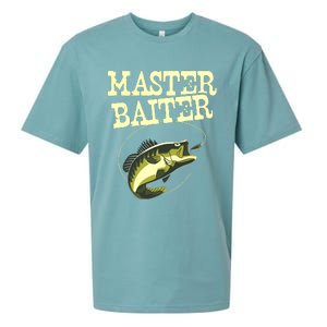 Masterbaiter Funny Fishing Fisherman Fish Master Baiter Sueded Cloud Jersey T-Shirt