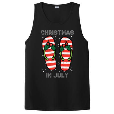 Mistletoe Flip Flops Christmas In Jully Summer Xmas PosiCharge Competitor Tank