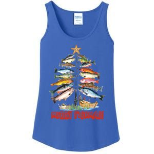 Merry Fishmas Funny Fish Fishing Fisher Christmas Xmas Meaningful Gift Ladies Essential Tank