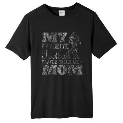 My Favorite Football Player Calls Me Mom Tall Fusion ChromaSoft Performance T-Shirt