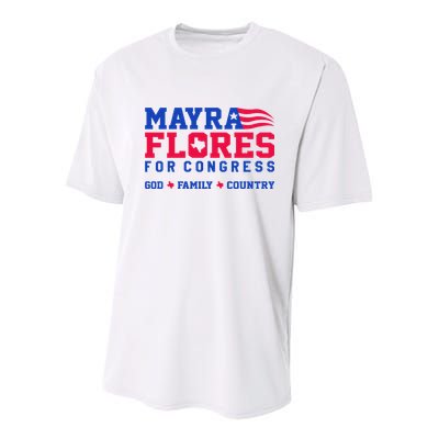 Mayra Flores For Congress Youth Performance Sprint T-Shirt