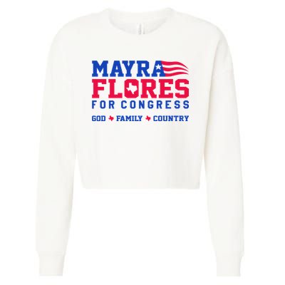 Mayra Flores For Congress Cropped Pullover Crew