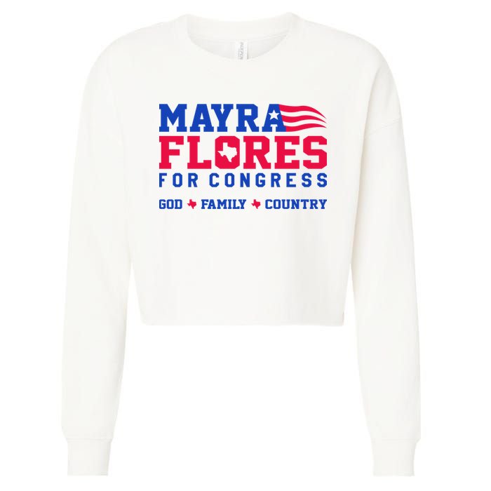 Mayra Flores For Congress Cropped Pullover Crew