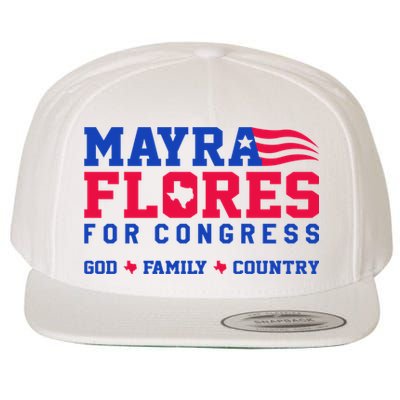 Mayra Flores For Congress Wool Snapback Cap