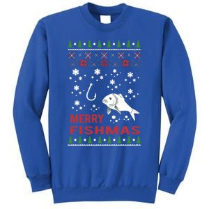 Merry Fishmas Fishing Ugly Christmas Style Meaningful Gift Sweatshirt