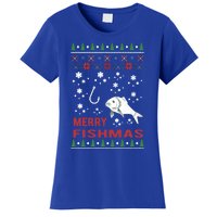 Merry Fishmas Fishing Ugly Christmas Style Meaningful Gift Women's T-Shirt