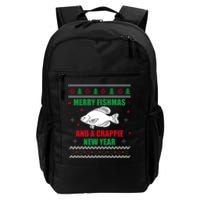 Merry Fishmas Fishing Funny Xmas Crappie For Fisherman Daily Commute Backpack