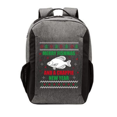 Merry Fishmas Fishing Funny Xmas Crappie For Fisherman Vector Backpack