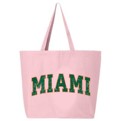 Miami Florida FL Vintage Athletic Sports 25L Jumbo Tote