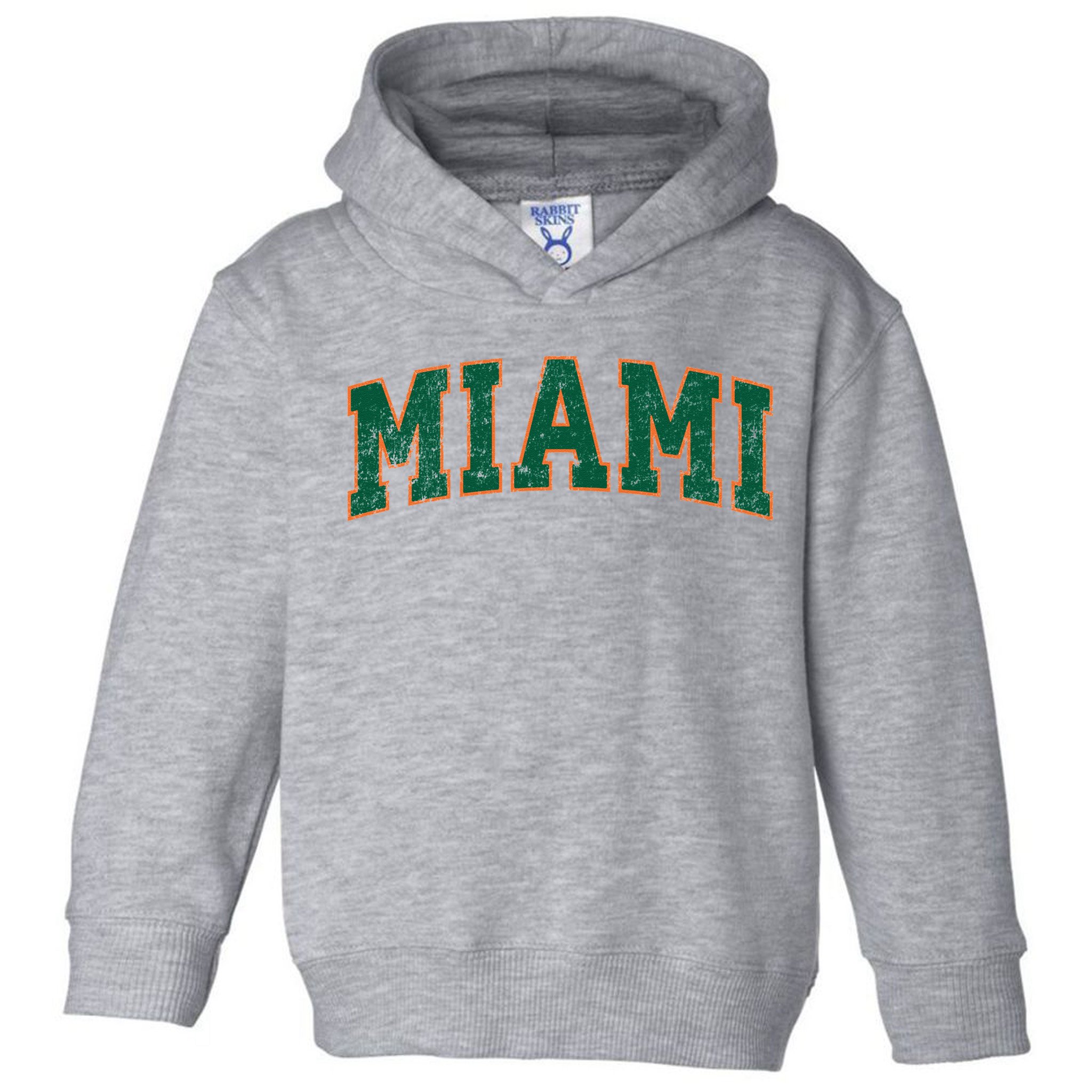 Miami Florida FL Vintage Athletic Sports Toddler Hoodie