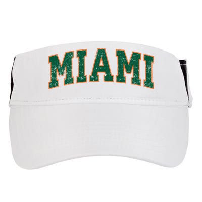 Miami Florida FL Vintage Athletic Sports Adult Drive Performance Visor