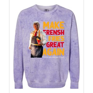 Make Fresh Fries Great Again Colorblast Crewneck Sweatshirt