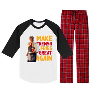 Make Fresh Fries Great Again Raglan Sleeve Pajama Set