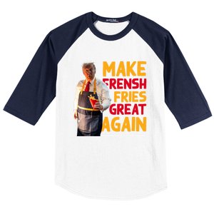 Make Fresh Fries Great Again Baseball Sleeve Shirt