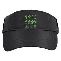 Math Fraction Four Leaf Clover Teacher St Patricks Day Adult Drive Performance Visor