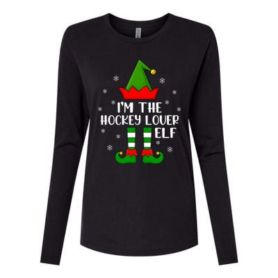 Matching Family Funny IM The Hockey Lover Elf Christmas Gift Womens Cotton Relaxed Long Sleeve T-Shirt