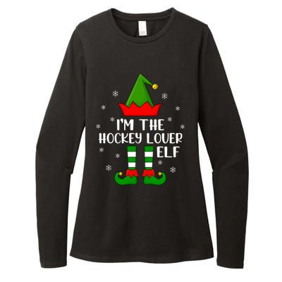 Matching Family Funny IM The Hockey Lover Elf Christmas Gift Womens CVC Long Sleeve Shirt