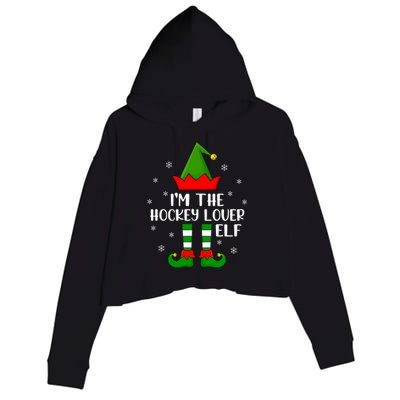 Matching Family Funny IM The Hockey Lover Elf Christmas Gift Crop Fleece Hoodie