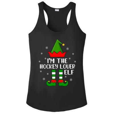 Matching Family Funny IM The Hockey Lover Elf Christmas Gift Ladies PosiCharge Competitor Racerback Tank