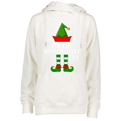 Matching Family Funny IM The Hockey Lover Elf Christmas Gift Womens Funnel Neck Pullover Hood