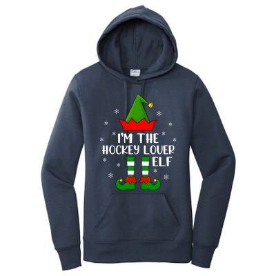 Matching Family Funny IM The Hockey Lover Elf Christmas Gift Women's Pullover Hoodie