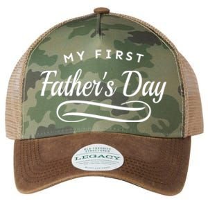 My First Fathers Day 1st Time Dad Legacy Tie Dye Trucker Hat