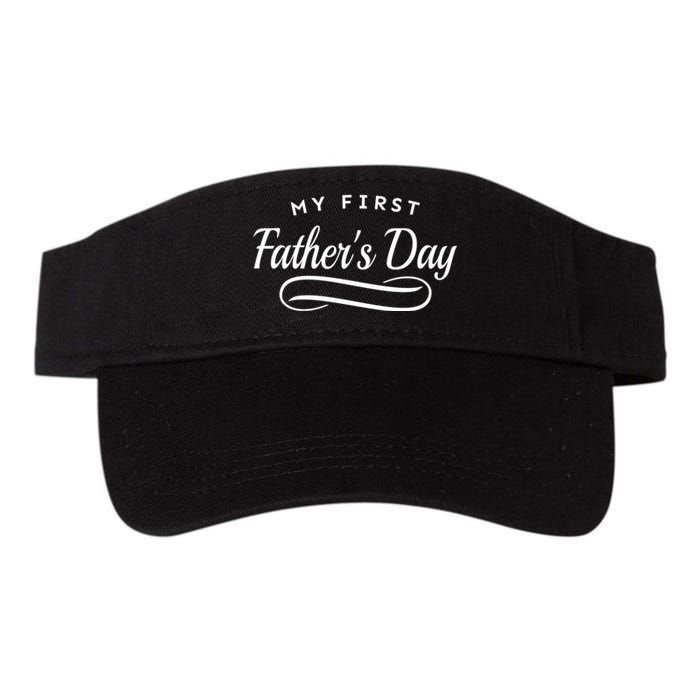 My First Fathers Day 1st Time Dad Valucap Bio-Washed Visor