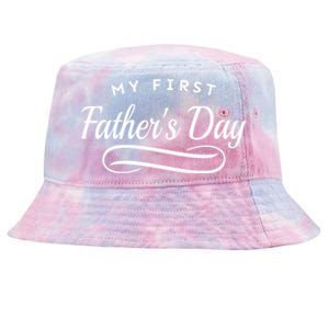 My First Fathers Day 1st Time Dad Tie-Dyed Bucket Hat