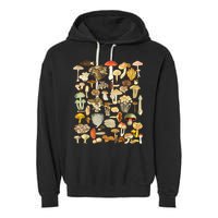 Mycology Fungi Foraging Mushroom Garment-Dyed Fleece Hoodie