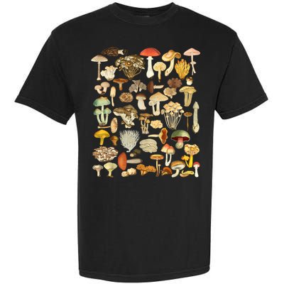 Mycology Fungi Foraging Mushroom Garment-Dyed Heavyweight T-Shirt