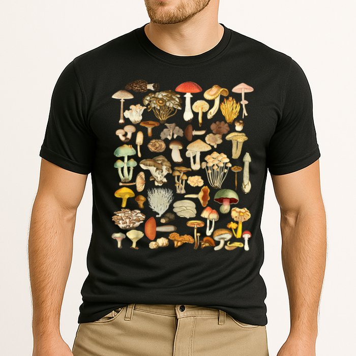 Mycology Fungi Foraging Mushroom Cooling Performance Crew T-Shirt