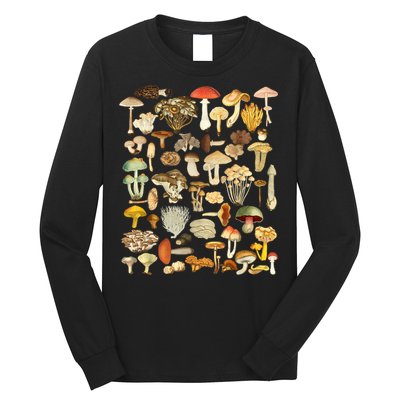 Mycology Fungi Foraging Mushroom Long Sleeve Shirt