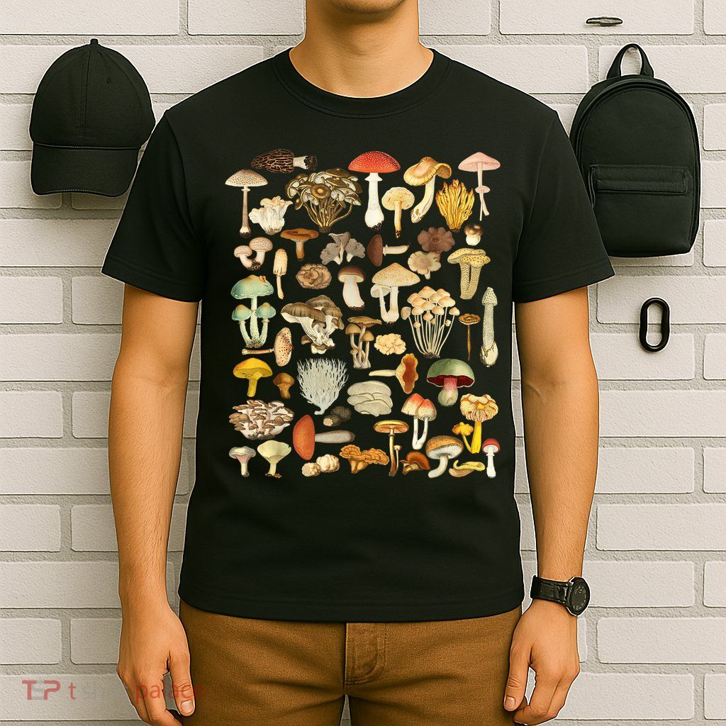 Mycology Fungi Foraging Mushroom T-Shirt
