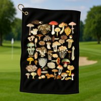 Mycology Fungi Foraging Mushroom Golf Towel