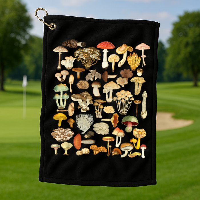 Mycology Fungi Foraging Mushroom Golf Towel