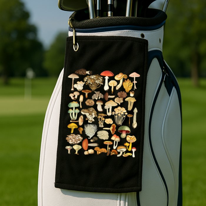 Mycology Fungi Foraging Mushroom Golf Towel