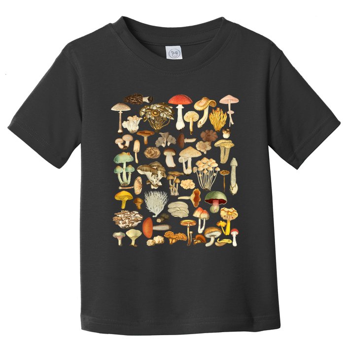 Mycology Fungi Foraging Mushroom Toddler T-Shirt