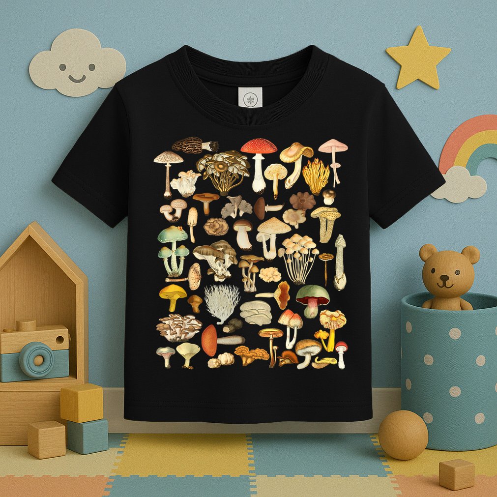 Mycology Fungi Foraging Mushroom Toddler T-Shirt